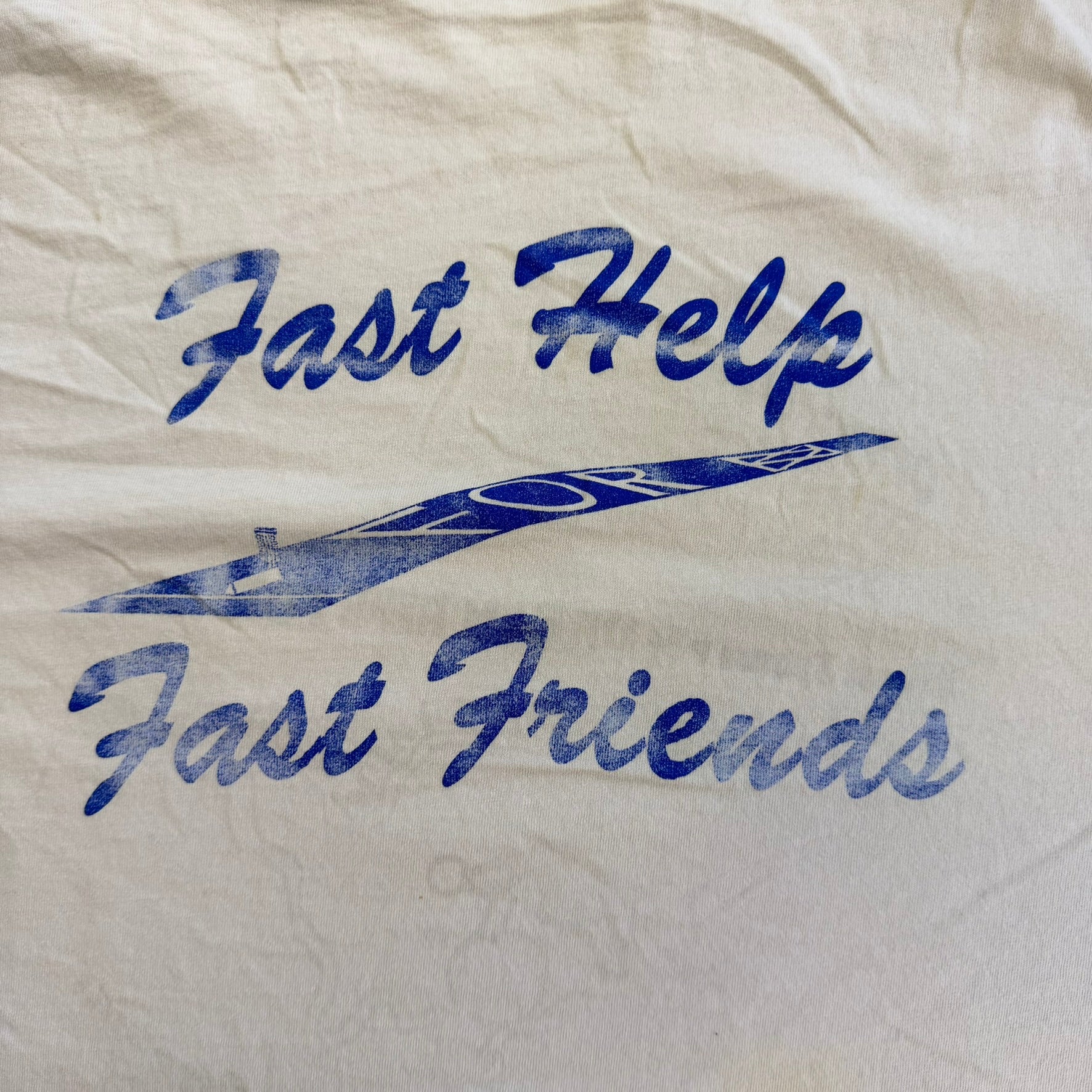 J- Vintage Area 8 Draw Cars & Speed Bike Graphic Single Stitch Tee - L
