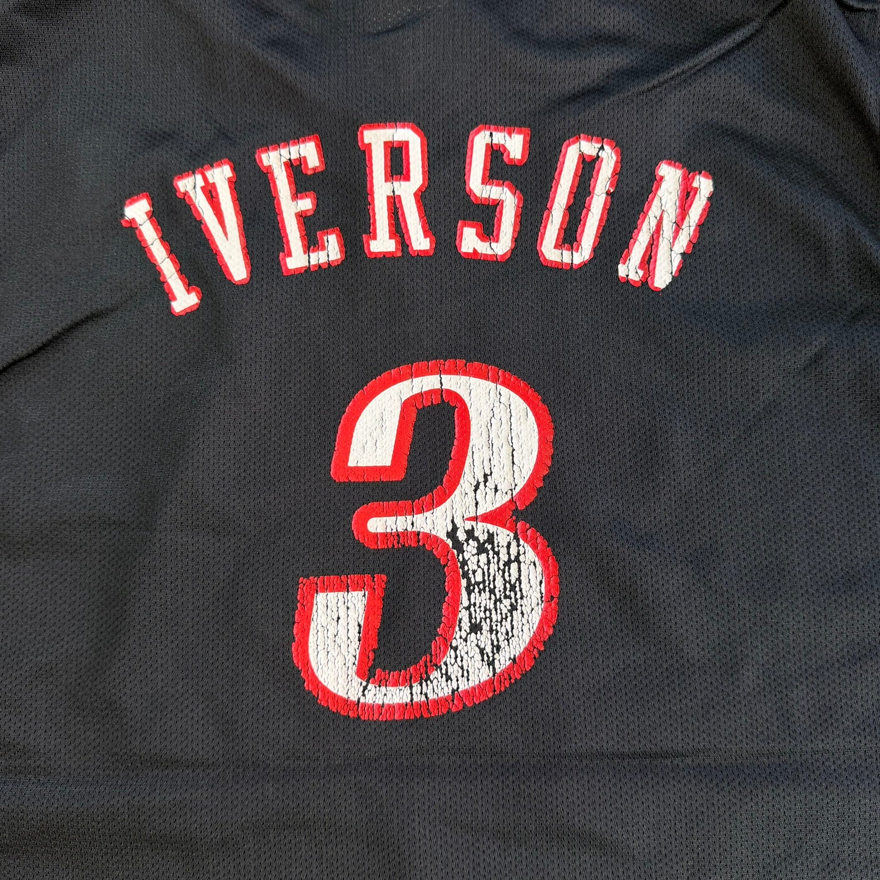 J- Vintage 90s Philadelphia 76ers Allen Iverson NBA Reebok Basketball Jersey - Youth XL (fits M)