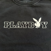 J- Vintage Playboy Text & Graphic Crewneck - youth size 10