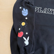J- Vintage Playboy Text & Graphic Crewneck - youth size 10