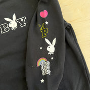 J- Vintage Playboy Text & Graphic Crewneck - youth size 10