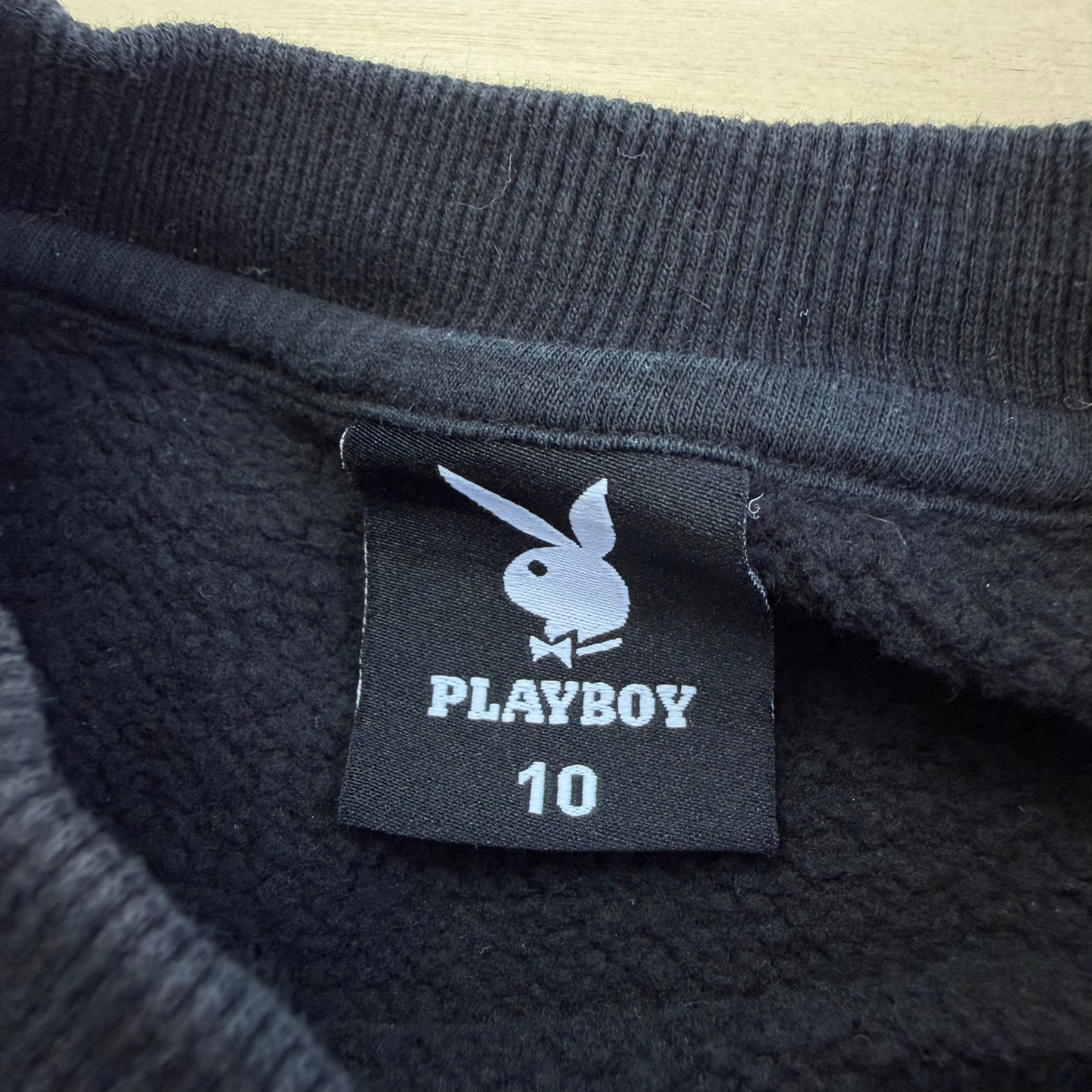 J- Vintage Playboy Text & Graphic Crewneck - youth size 10