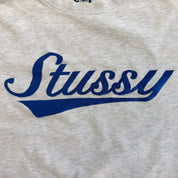 J- Vintage Stussy Embroidered Script Text Crewneck - L