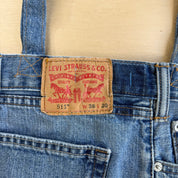 F- HOM Levi's 511 Medium Blue Denim Wash Reworked Denim/Jeans Tote Bag