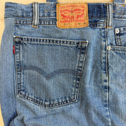 F- HOM Levi's 511 Medium Blue Denim Wash Reworked Denim/Jeans Tote Bag