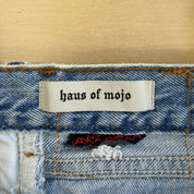 F- HOM Levi's 501 Light Blue Denim Wash Reworked Denim/Jeans Tote Bag