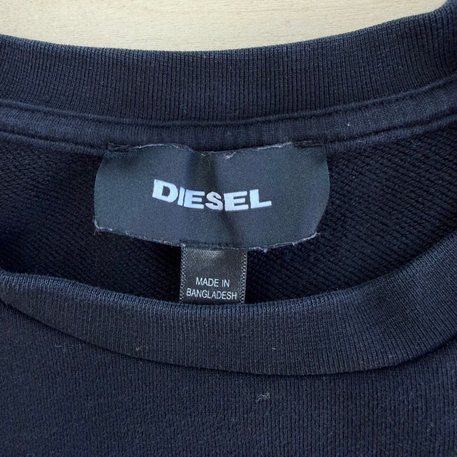 J- Vintage Diesel Magic Squares Unit Text Crewneck - XL
