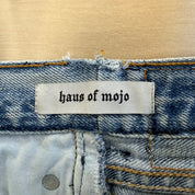 F- HOM Levi's Jeans Light Blue Denim Wash Reworked Denim/Jeans Tote Bag