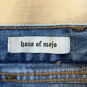 F- HOM Levi's 505 Medium Blue Denim Wash Reworked Denim/Jeans Tote Bag