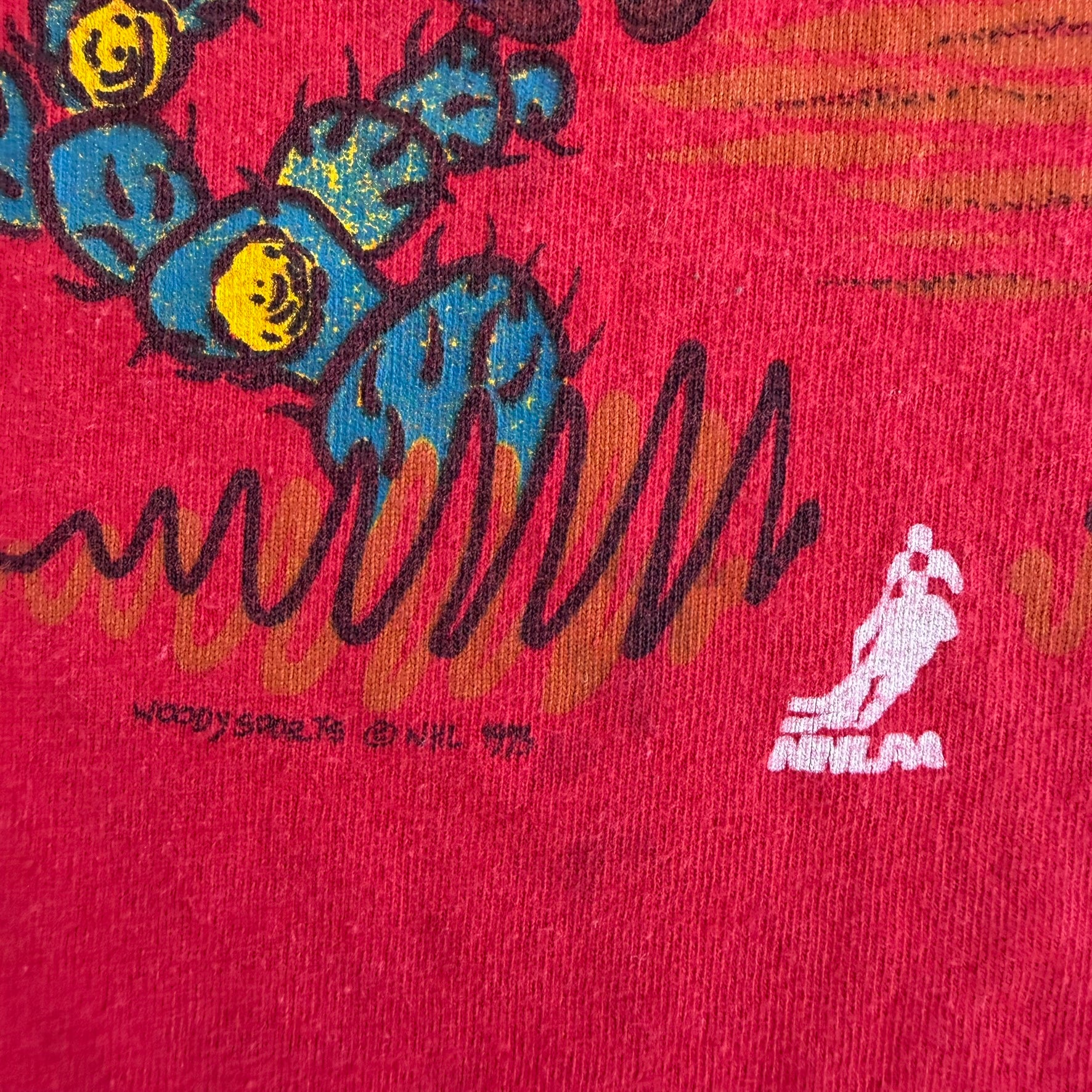 J- Vintage '93 Winnipeg Jets NHL Young Guns Graphic Single Stitch Tee - L