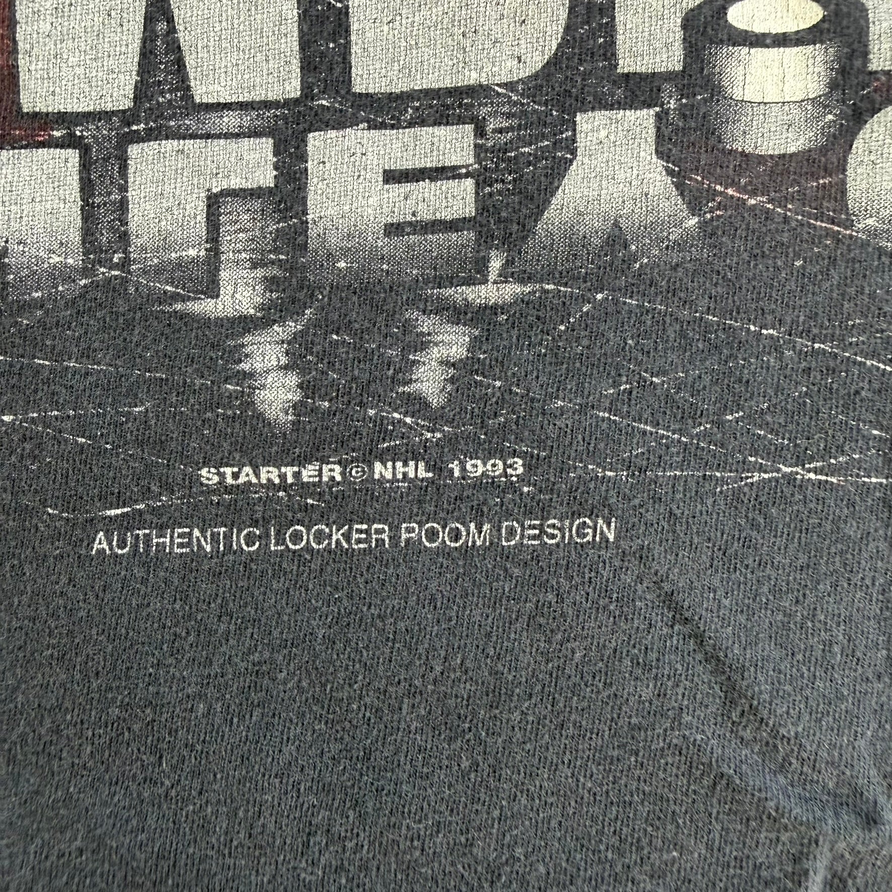 J- Vintage '93 Montreal Canadiens NHL Stanley Cup Champions Starter Graphic Single Stitch Tee - M