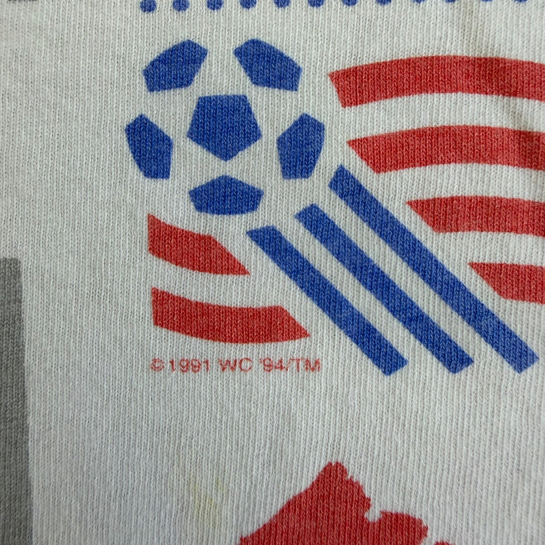 J- Vintage '94 World Cup New York New Jersey Apex One Graphic Made In USA Single Stitch Tee - L