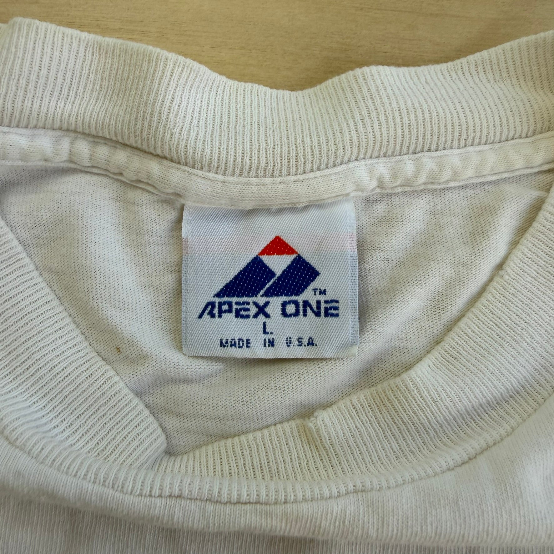 J- Vintage '94 World Cup New York New Jersey Apex One Graphic Made In USA Single Stitch Tee - L