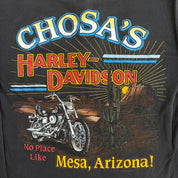 J- Vintage Harley Davidson Mesa Arizona Graphic Made In USA Henley Long Sleeve Under Shirt - L
