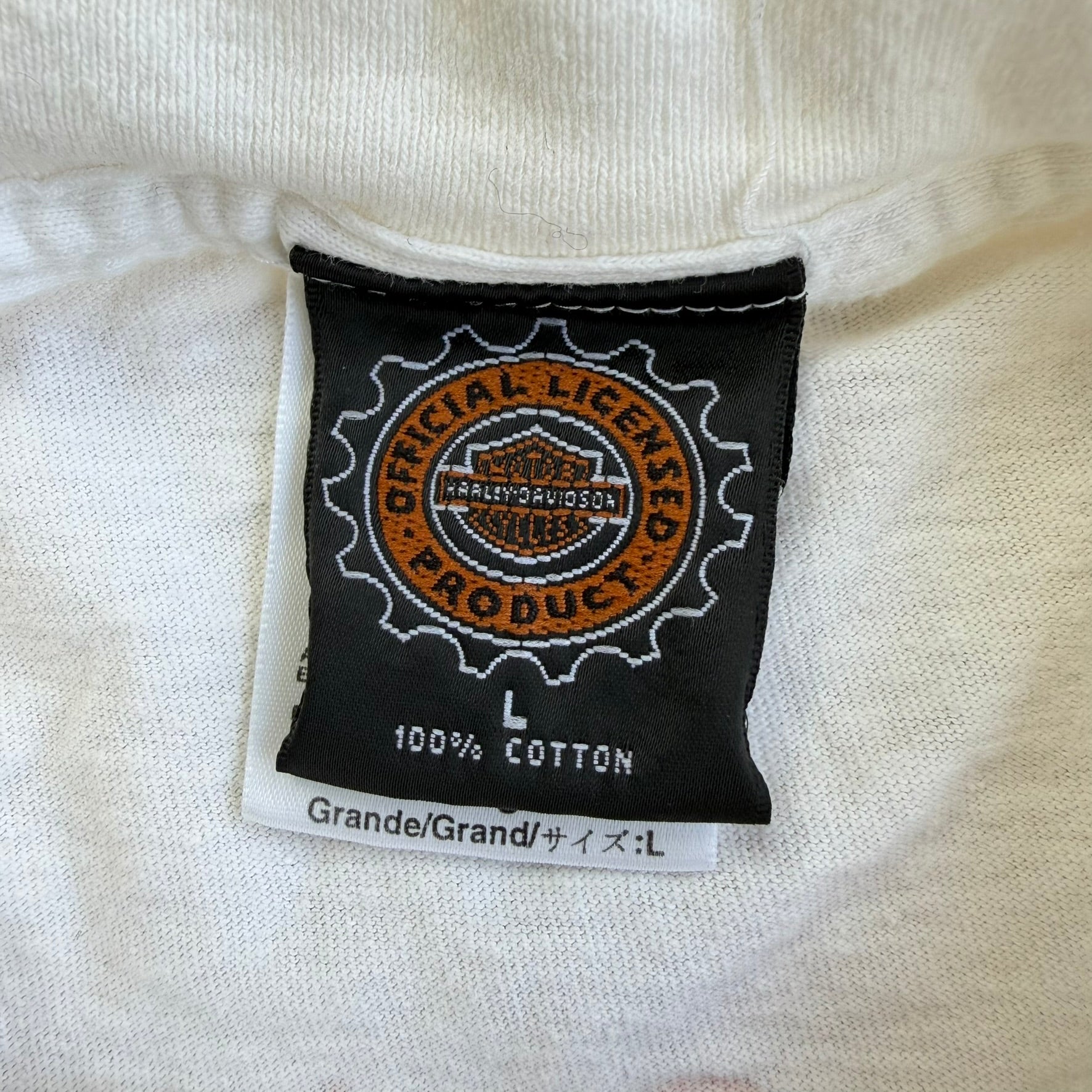J- Vintage '98 Harley Davidson Motorcycles Hey Fat Boy Graphic Tee - L