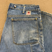 J- Vintage 80s GWG Made In Canada Union Made Red Strap Workwear Carpenter Jeans - 38x30