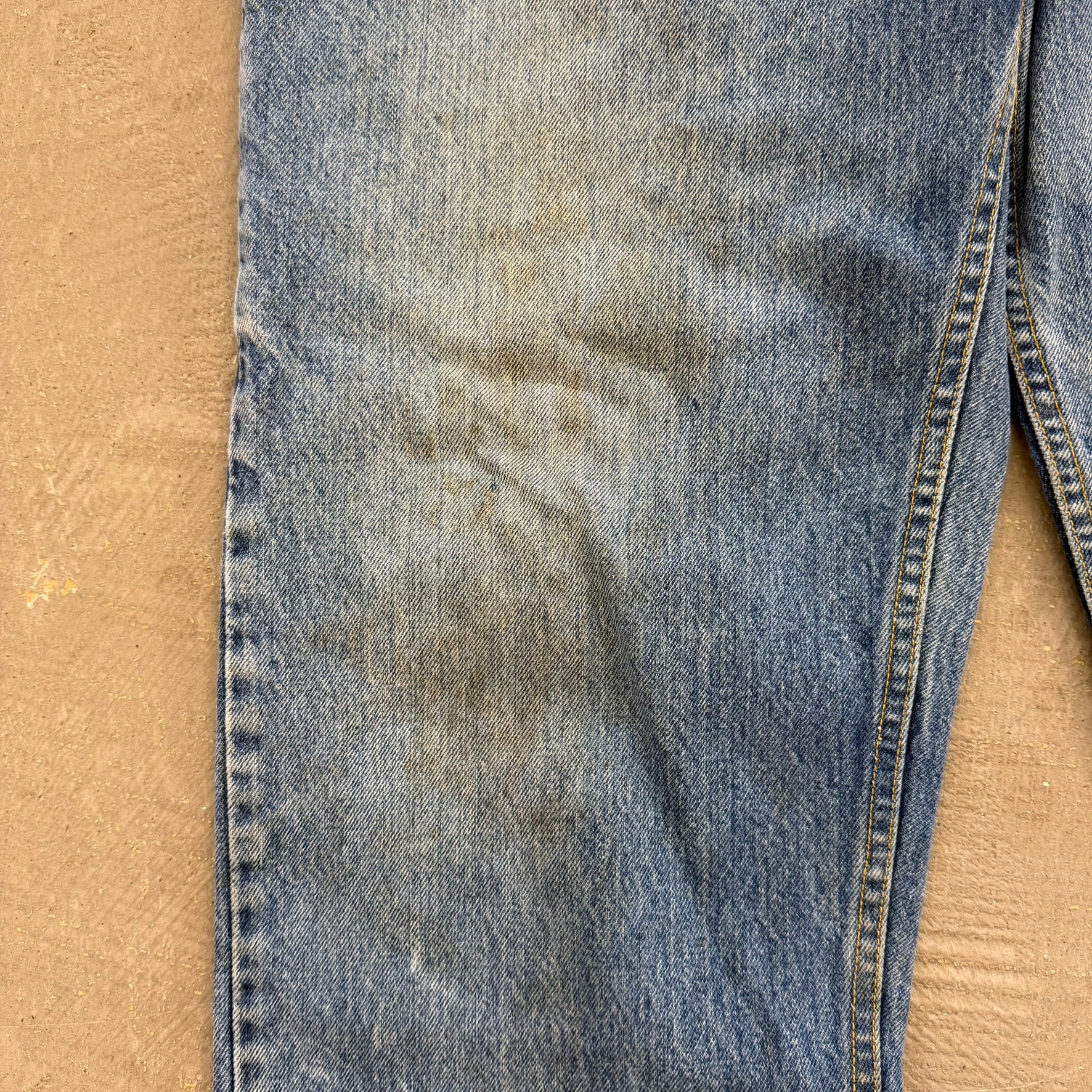 J- Vintage 80s GWG Made In Canada Union Made Red Strap Workwear Carpenter Jeans - 38x30