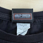 J- Vintage Harley Davidson Cafe Las Vegas Live Hard Ride Easy Graphic Tee - L