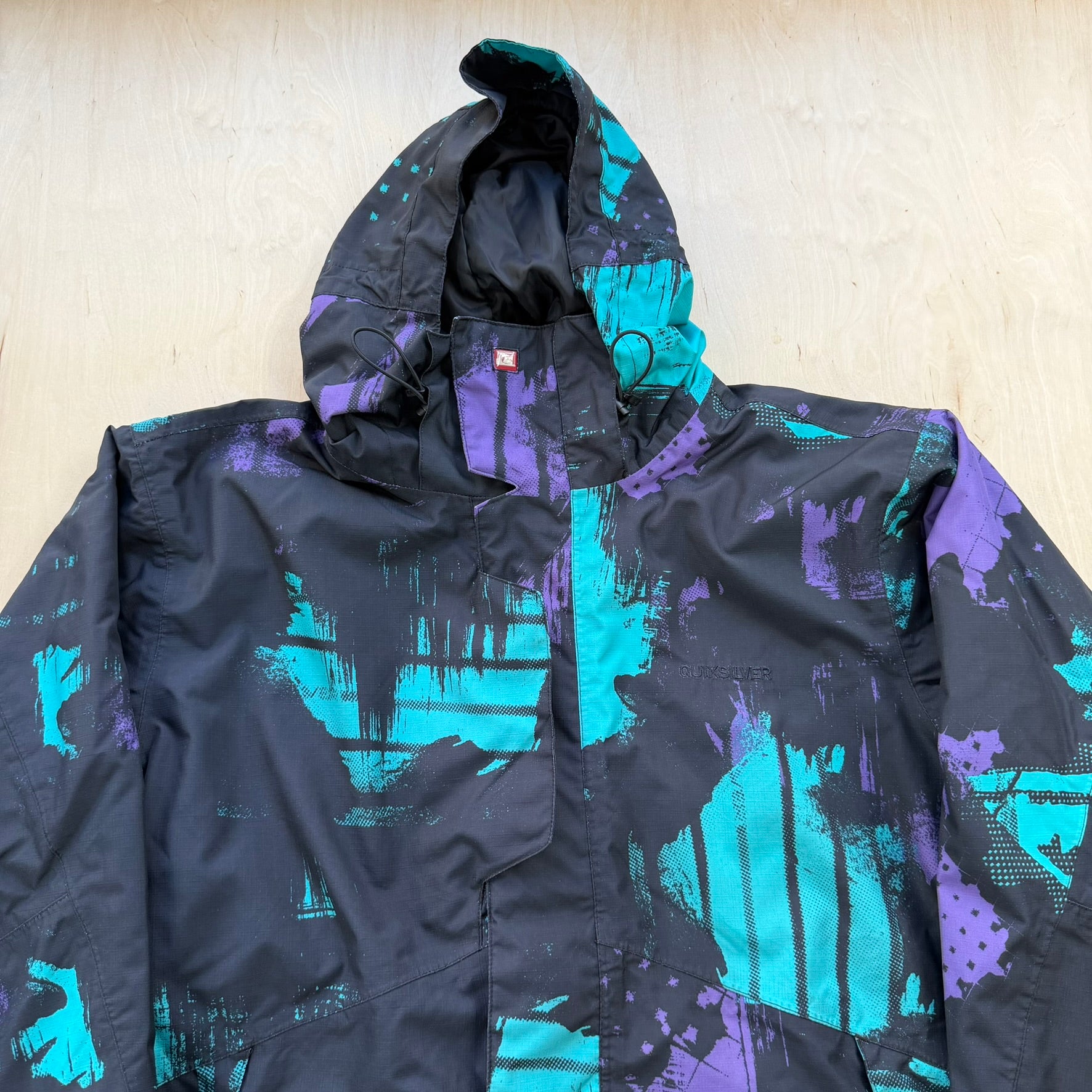 J- Vintage Quicksilver Quick Tech Zip Up Winter Ski Jacket - M