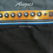 J- Vintage '06 AC/DC Liquid Blue Angus Young Back In Black Cartoon Tee - M