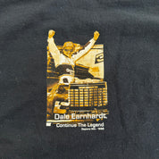 J- Vintage 00s Nascar Dale Earnhardt Continuing The Legend Picture Graphic Tee - 2XL