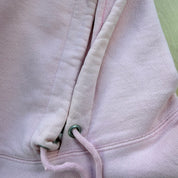 J- Vintage Champion Reverse Weave Baby Pink Embroidered Logo Hoodie - M