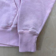 J- Vintage Champion Reverse Weave Baby Pink Embroidered Logo Hoodie - M