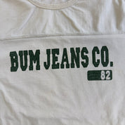 J- Vintage Bum Equipment Jeans Co. Graphic Text Long Sleeve Tee - L