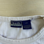 J- Vintage Bum Equipment Jeans Co. Graphic Text Long Sleeve Tee - L