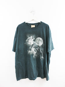 Vintage Wolves & Moon Graphic Tee