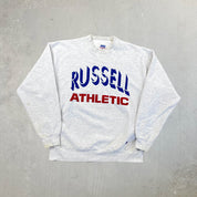 F- Vintage Russell Athletics Embroidered Text Pro Cotton Crewneck