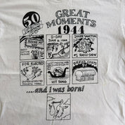 J- Vintage '94 Great Moments Of 1944 Graphic Made In USA Single Stitch Tee - L