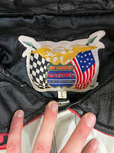 Load image into Gallery viewer, D- Vintage Nascar Jeff Hamilton Kevin Harvick Leather Racing Jacket
