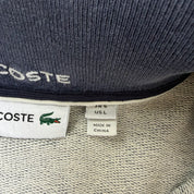 J- Vintage Lacoste Embroidered Logo Quarter Zip Crewneck - L