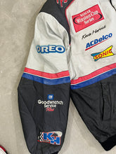 Load image into Gallery viewer, D- Vintage Nascar Jeff Hamilton Kevin Harvick Leather Racing Jacket
