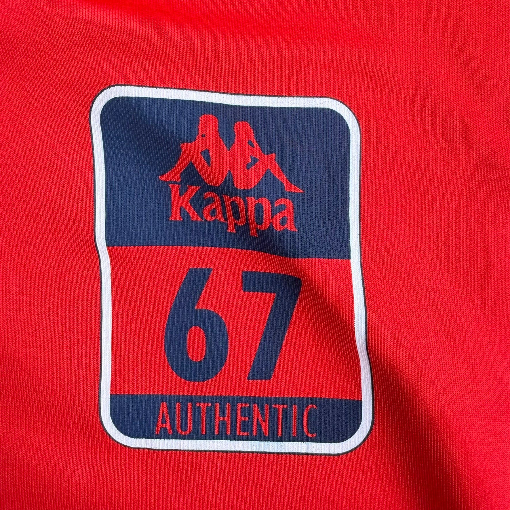 J- Vintage Kappa Authentic Text & Logo Zip Up Track Jacket - 2XL