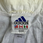 J- Vintage Adidas Embroidered Logo Zip Up Lightweight Jacket - XL