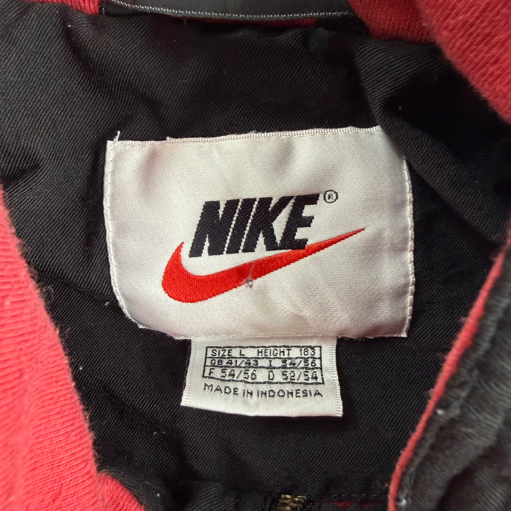 J- Vintage '90s Nike Embroidered Swoosh & Logo Removable Sleeves Zip up Lightweight Jacket - L