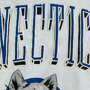 J- Vintage University Of Connecticut Huskies Graphic & Text Made In USA Crewneck - M