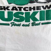 J- Vintage '96 Vanier Cup Saskatchewan Huskies Champions Graphic Single Stitch Tee - XL