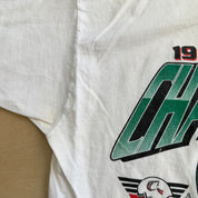 J- Vintage '96 Vanier Cup Saskatchewan Huskies Champions Graphic Single Stitch Tee - XL
