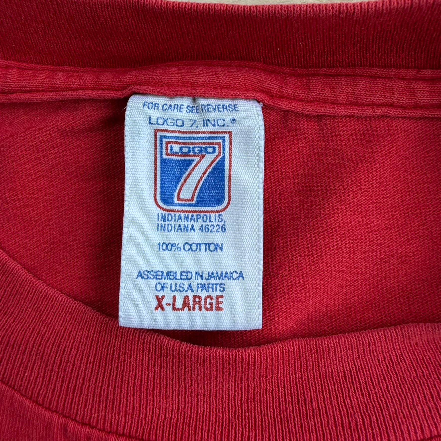 J- Vintage University Of New Mexico Lobos Logo Graphic Logo 7 Tee - XL