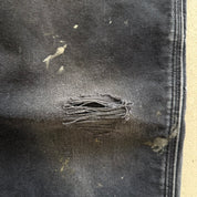 Vintage Carhartt Made In USA Black Double Knee Canvas Workwear Pants - 36x34