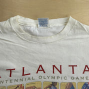 J- Vintage '96 Atlanta Centennial Olympic Games Graphic Single Stitch Tee - XL