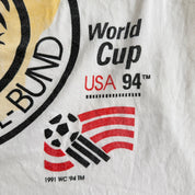 J- Vintage '94 Adidas Germany USA World Cup Graphic Single Stitch Tee - L