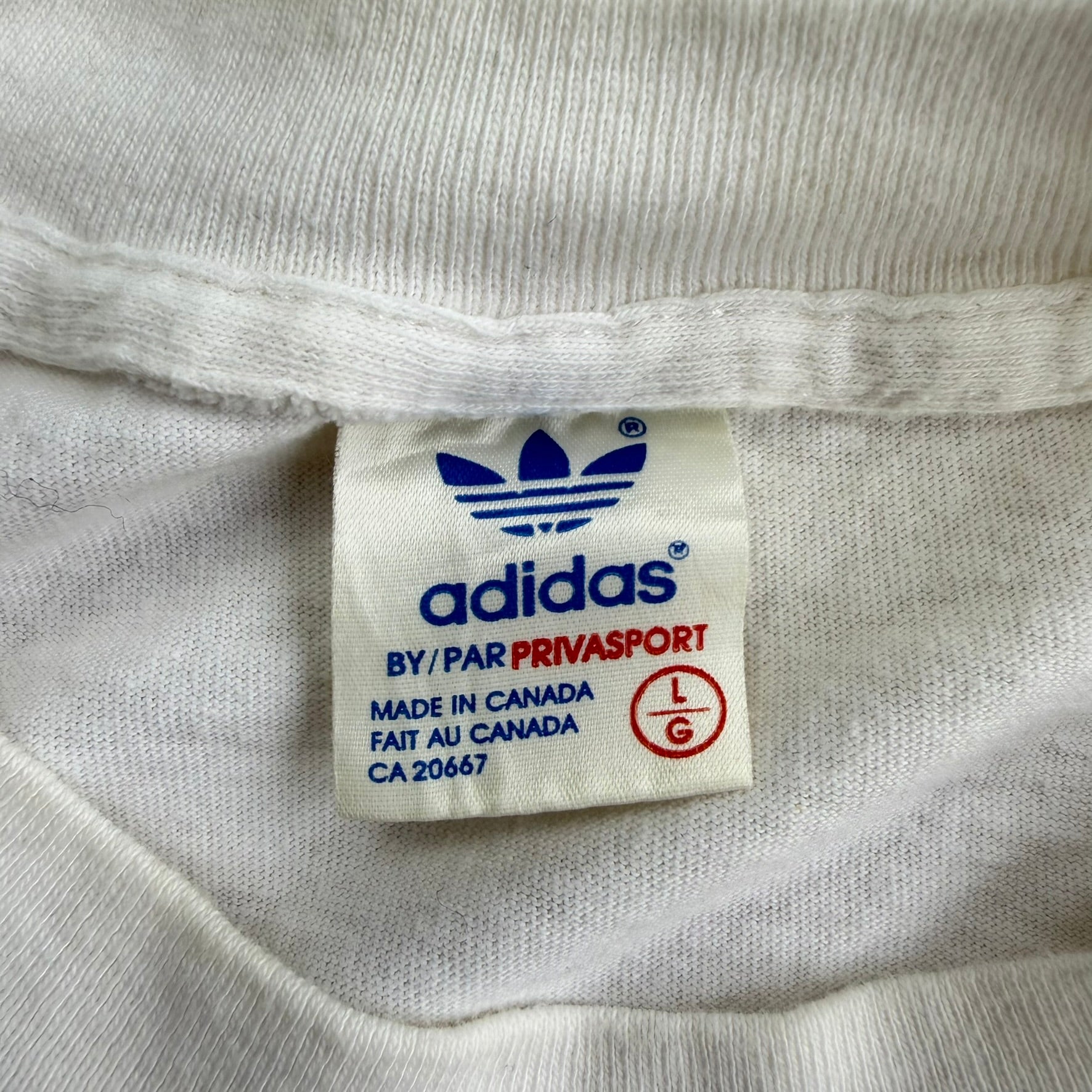 J- Vintage '94 Adidas Germany USA World Cup Graphic Single Stitch Tee - L