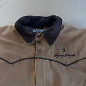 J- Vintage '07 Shaefer Outfitter Calgary Stampede Blanket Lined Made In USA Canvas Jacket - M