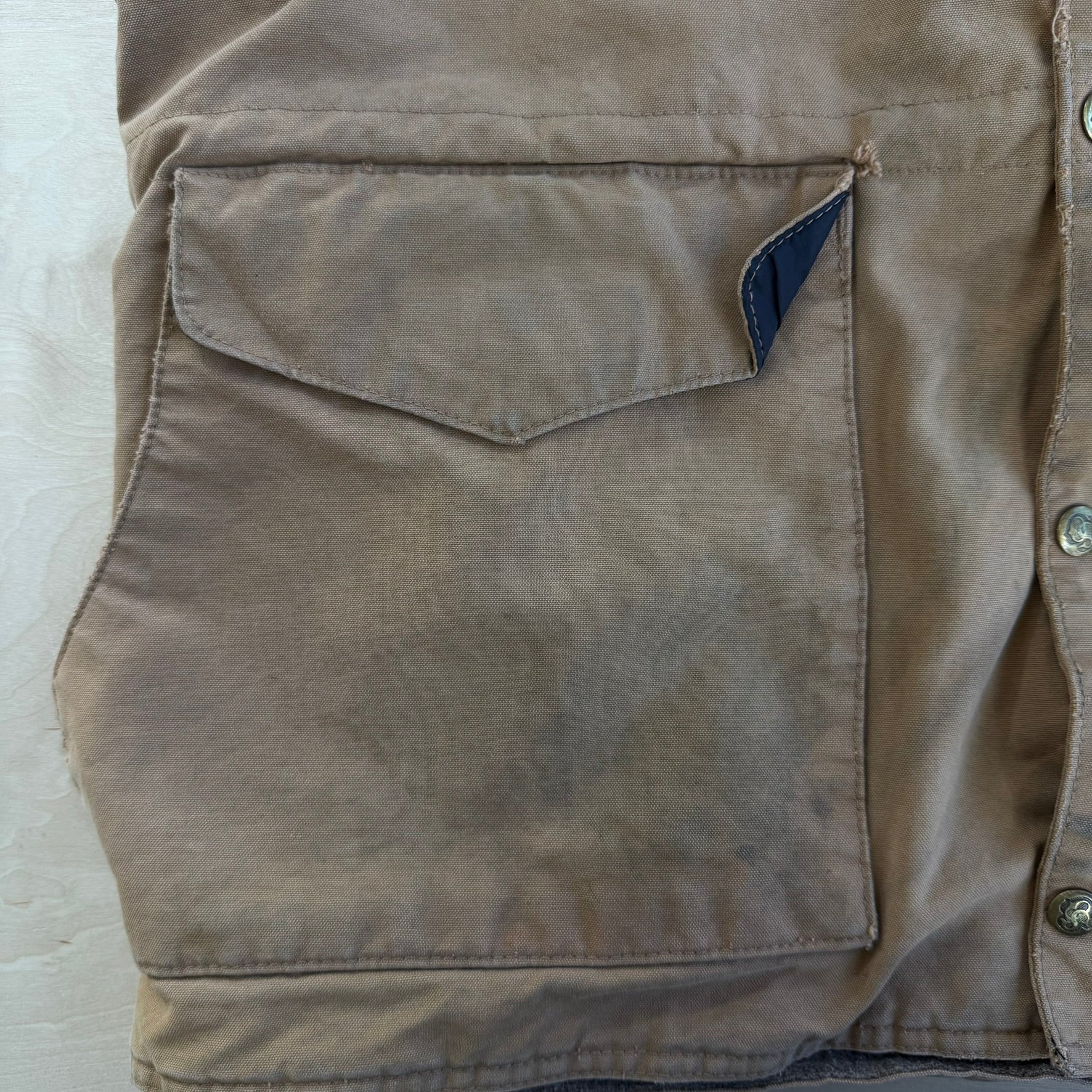 J- Vintage '07 Shaefer Outfitter Calgary Stampede Blanket Lined Made In USA Canvas Jacket - M