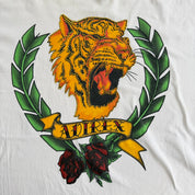 J- Vintage Avirex Rhinestone Tiger Graphic & Text Tee - 2XL