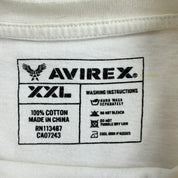 J- Vintage Avirex Rhinestone Tiger Graphic & Text Tee - 2XL